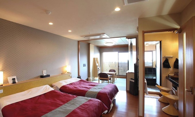 Isawa Onsen Hotel | Shokyakuden room with openair bath JapaneseWe/Fuefuki Yamanashi