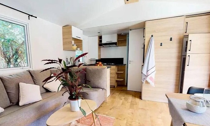 Saint-Julien-en-Born House | Siblu – The Dunes of Contis * - Mobil home Serenity 3 hp Premium with air conditioning 8 people
