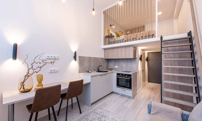 Vilnius city municipality Apartment | Explore Sigma Skyline Loft 18: Pet Friendly & Family Ready