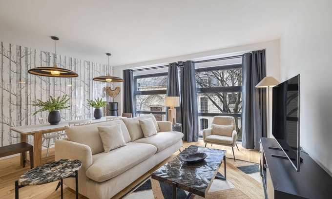 Archives Apartment | Signature 2BR/2BA Retreat for Up to 6 Guests