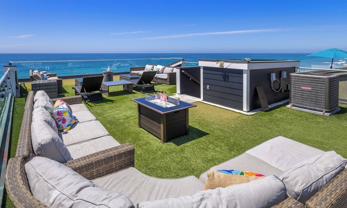 South Oceanside House | Beachfront Family Retreat with Private Beach & Spa Amenities