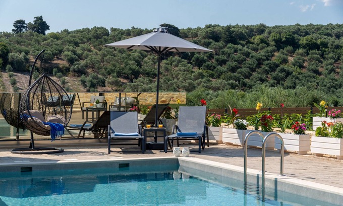 Kavros Villa | Relax at Sirena Villa with Private Pool & Ocean Views