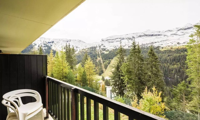 Flaine Apartment | Cozy Sirius Residence Studio with Spa and Child-Friendly Amenities