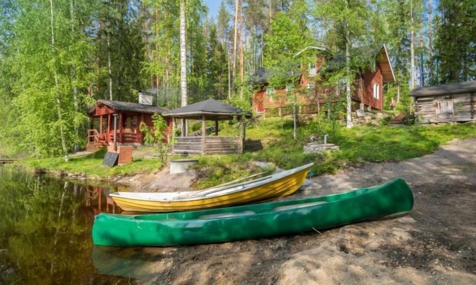 Pieksamaki House | Relaxing Retreat at Sirpukka by Interhome with Lake Views