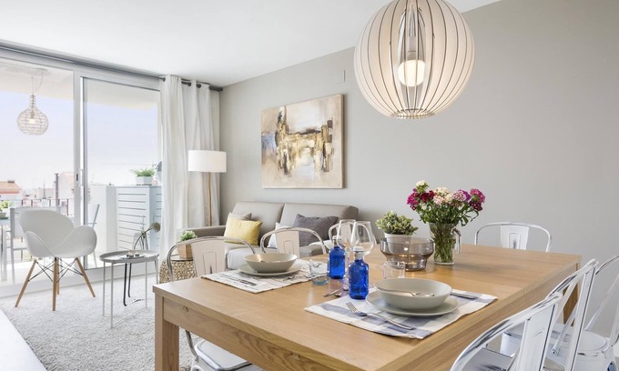 Sitges Town Center Apartment | Experience Sitges Spaces Oasis Penthouse with Pool & Terrace