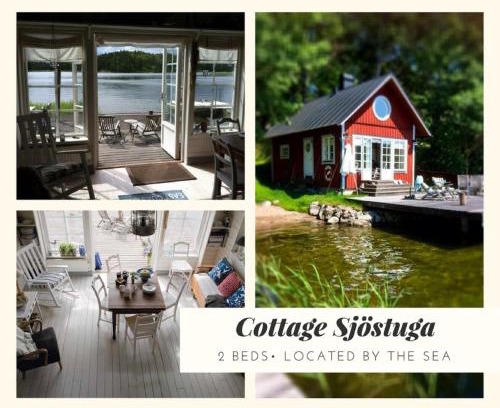 Varmdo Cabin | Cozy Sjöstuga Myttinge with Private Beach & Ocean Views
