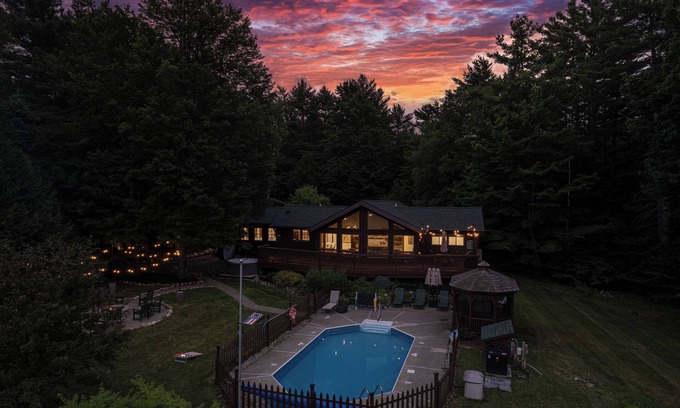 Warrensburg Ski Chalet | Relaxing Lake George Retreat with Pool & Mountain Views