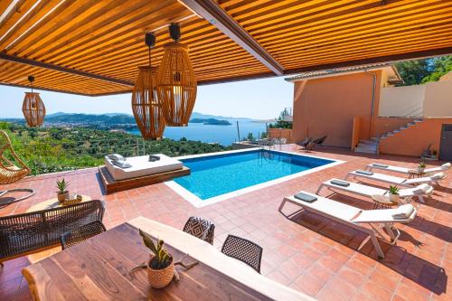 Katsarou Villa | Oceanfront Skiathos Gea Villas with Pool & Breakfast Included