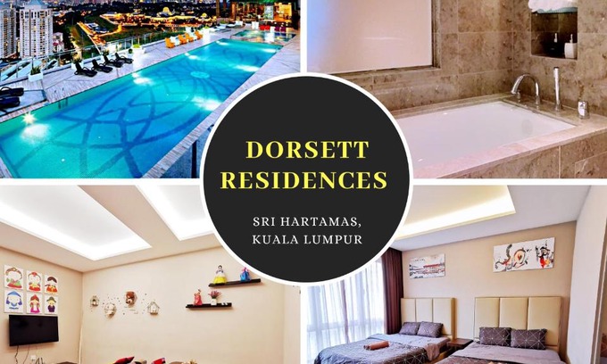 Sri Hartamas Apartment | Modern Suite with Sky Pool & Spa in KL City for 2-7 Pax