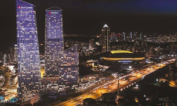 Uludag Condo | Skyland Luxury Tower Istanbul 1+1 with Terrace