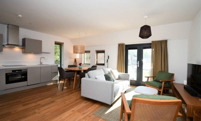 Midsland Apartment | Relaxing Skylge Two Bedroom Apartment with Oceanfront Views