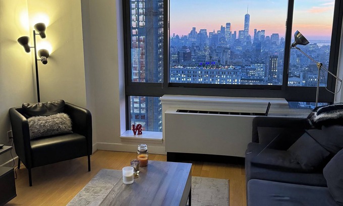 Central Park South Apartment | Skyline Views from a Luxe High Rise in NYC