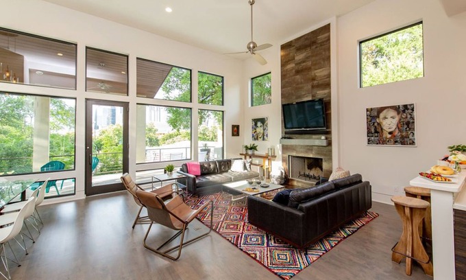 Bouldin House | Convenient Getaway: 7 Beds, Sleeps 14 & Pet Friendly