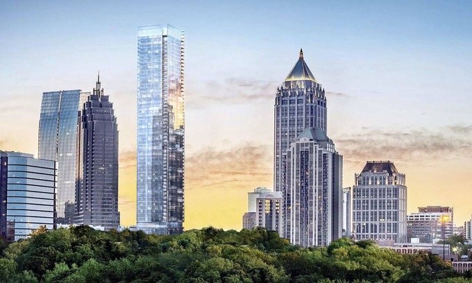SoNo Condo | Modern Skyview Condo Atlanta with Breakfast Included
