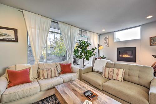 North Queen Anne House | Modern Seattle Retreat with Rooftop Patio & Scenic Views