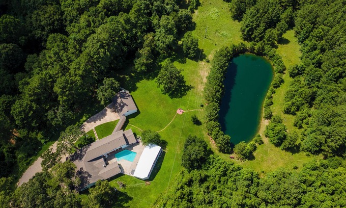 Magnolia House | Gated Private Estate with Pool, Spa & Lake Near The Woodlands