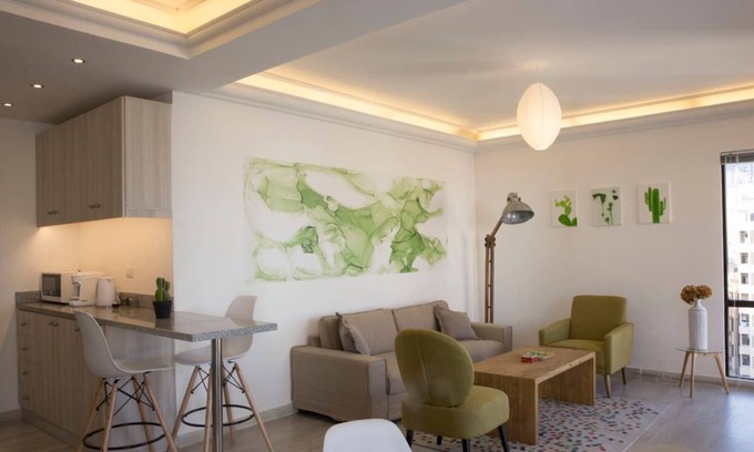 Beirut Apartment | Slick Clemenceau + Balcony (8th Floor)
