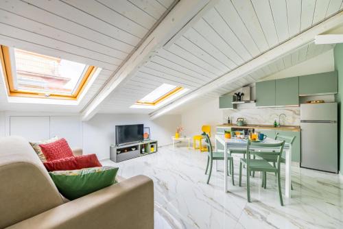 Naples City Centre Apartment | Sloping Roof in the Center of Naples
