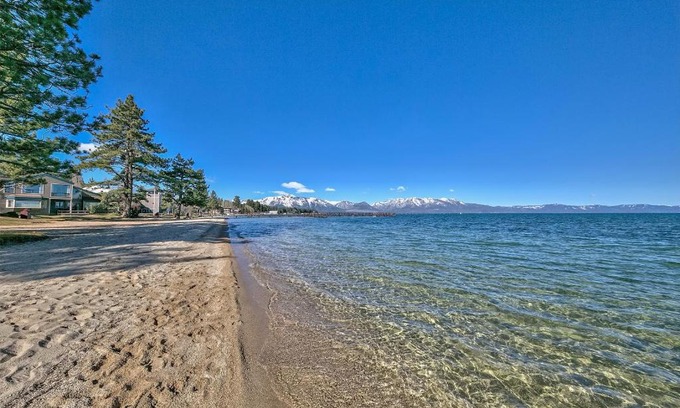 South Lake Tahoe House | SLT Home: Beachfront Retreat with Pool & Hot Tub Access