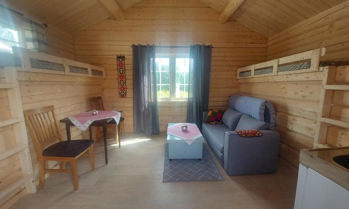 Hattfjelldal Ski Chalet | Cozy Camping Cabin with Nearby Bathroom for Families & Pets