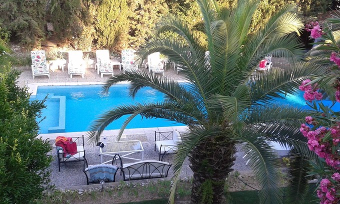 Fabron Condo | Serene Villa with Pool, Steps from Nice Beach and Countryside
