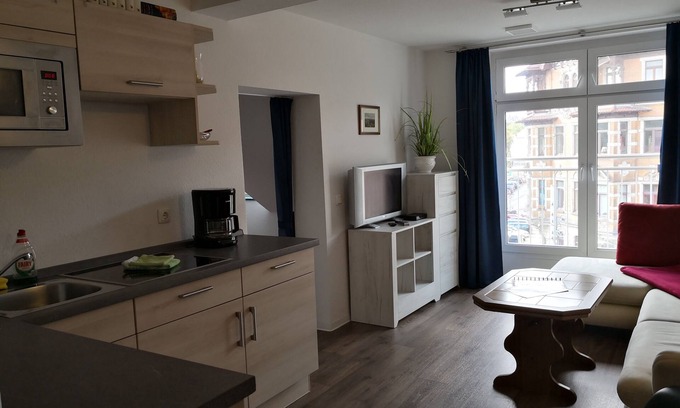 Strehlen Apartment | Cozy Attic Retreat: Pet-Friendly & Family Accessible
