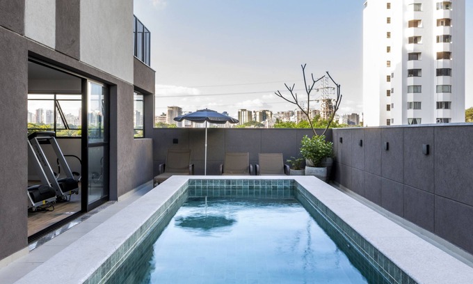 Campo Belo Apartment | Discover Smart Charlie Vitta Campo Belo: Pool & Spa Retreat