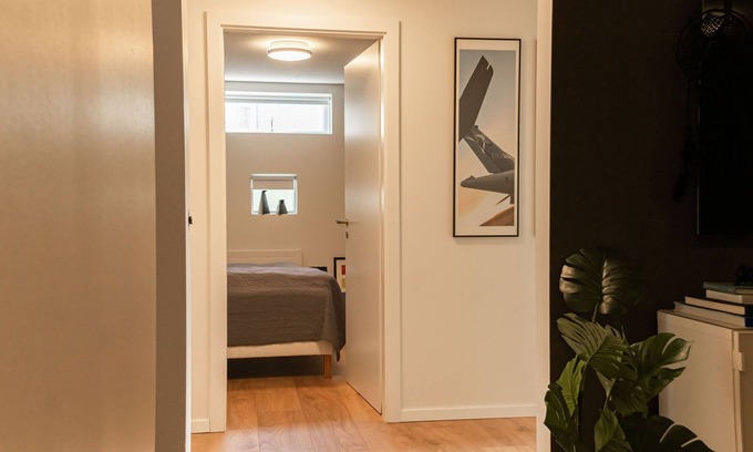 Innri-Njarthvik Apartment | Smart Luxury: Private Gym, Sauna & Hot Tub Retreat