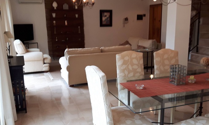 Diputacion de Rincon de San Gines Apartment | Stylish Duplex Apartment with Ocean View and Pool Access