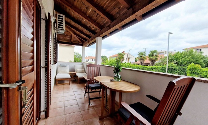 City Center Apartment | Premier One-Bedroom Apartment with Private Balcony in Porec