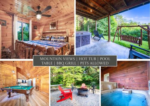 Gatlinburg - Pigeon Forge House | Relaxing Mountain View Cabin with Hot Tub & Grill Amenities