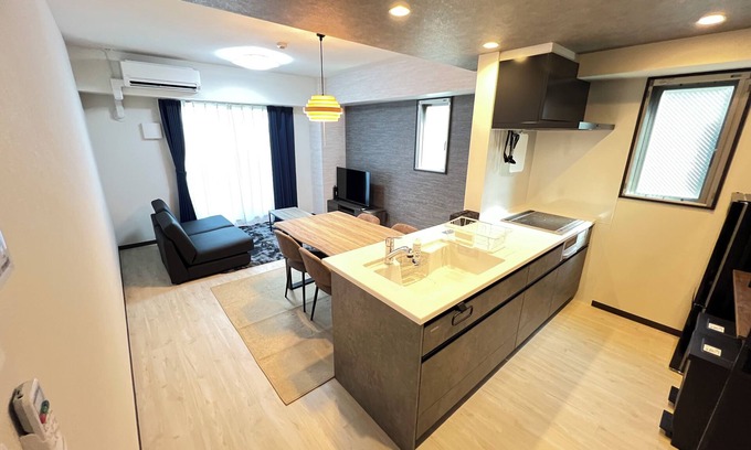 Joto Apartment | sn202/2 beds/1 sofa bed/7 min walk from station!