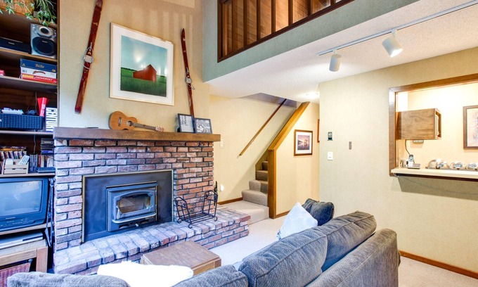 Glacier Condo | Snowater Condo #59: Cozy Retreat with Hot Tub & Pool