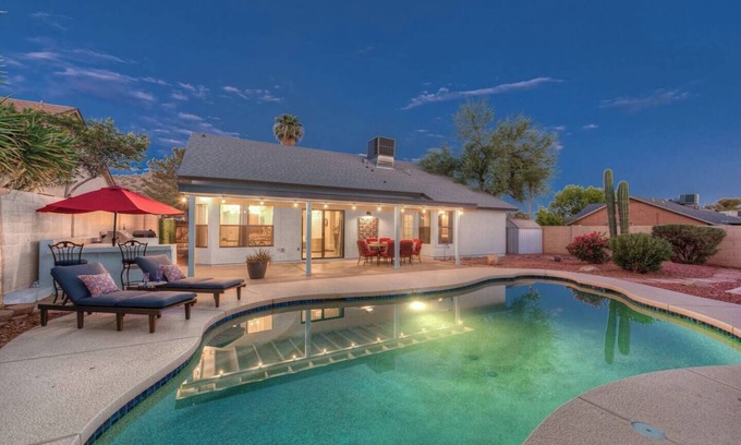 Eagle Hills House | Designer Residence with Heated Pool and Ocean Views