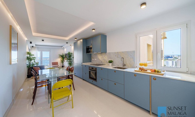 Ensanche Centro Apartment | Soho Views & Comfort with Spa and Family-Friendly Amenities