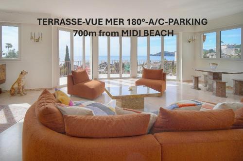 La Croix des Gardes Apartment | Somptueux 3 chambres vue MER- TERRASSE-PARKING A3B132