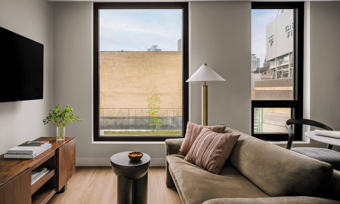 Warehouse District Apartment | Modern One-Bedroom Apartment with City View at Sonder