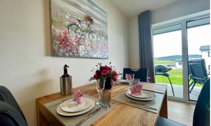 Heringhausen Apartment | Alluring Retreat at Sonnenweg 46-2 with Spa & Kitchen