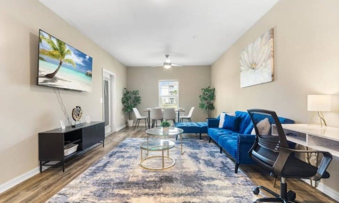 Melbourne Condo | Elegant 3BD/2BA Retreat with Pool, Gym & Ocean Views