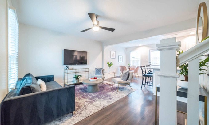 Villa Heights Apartment | Stylish Modern Retreat Near NoDa with Top Amenities