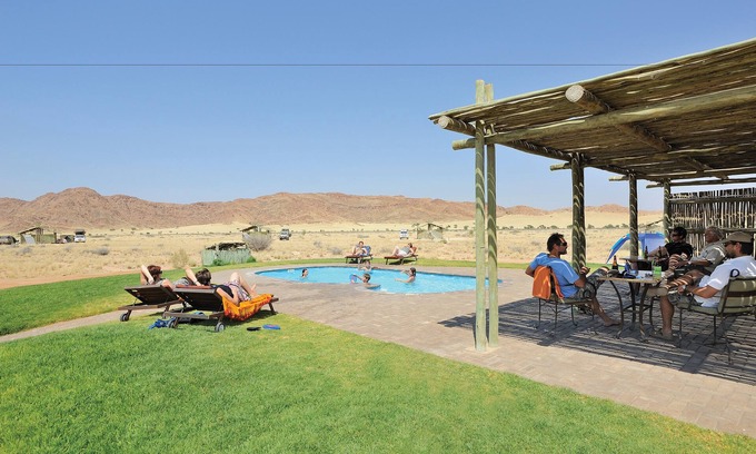 Sesriem RV Rental | Inviting Sossus Oasis Camp Site: Pool, Ocean Views & Breakfast