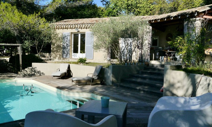 Buisson House | Relax at Sous L'olivier with Private Pool & Ocean Views
