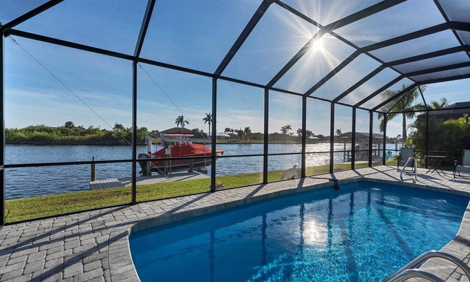 South Gulf Cove House | Inviting South Gulf Cove Canal Home with Private Pool