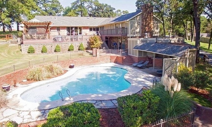 South Tulsa House | Private Gated Oasis in South Tulsa with Spa & Hot Tub
