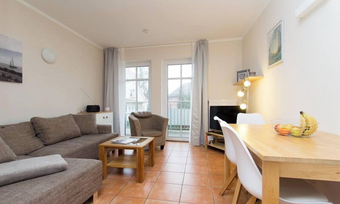Warnemuende Apartment | Quiet South Wind Studio: Perfect for Families, Highly Rated