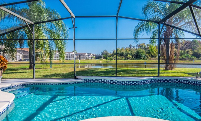 Eagle Pointe South House | Modern Lakeside Retreat with Private Pool Near Disney