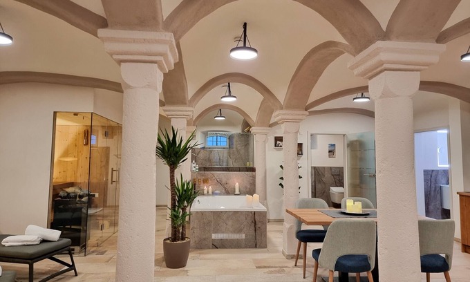 Muhr am See Apartment | Relaxing Spa Suite with Private Sauna and Kitchen Amenities