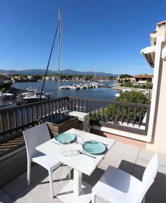 Saint-Cyprien Plage Apartment | Top-Rated Studio with Marina View for 3 in St Cyprien