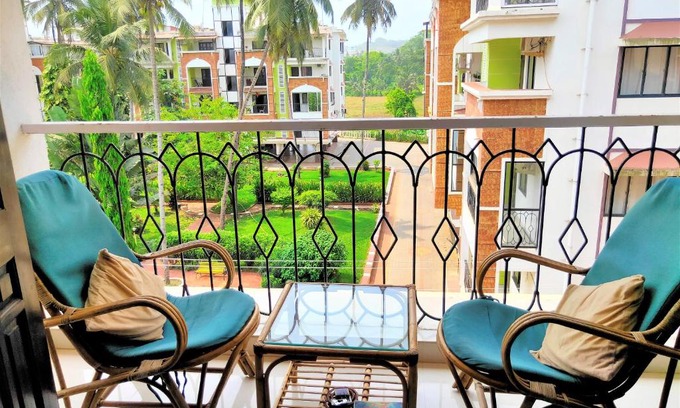 Candolim Apartment | Guest Rated 10/10: Ideal Sukoon Homes with Pool Access
