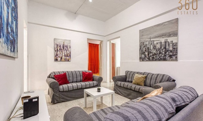 Tower Road Apartment | Spacious 4BR Sliema Apt w/Terrace & Top Location